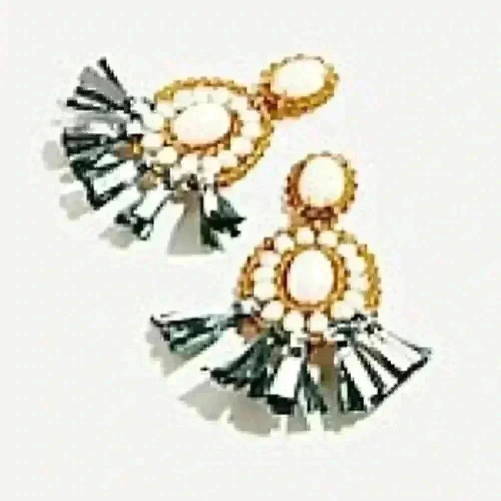 J Crew New Raffia Drop Earrings